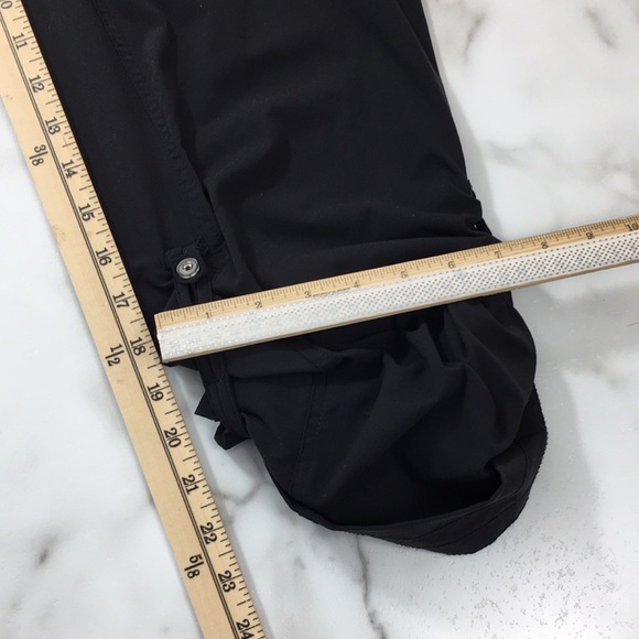 Columbia Black Trail Convertible Capri Pants Womens 14 Omni Shield Hiking - Picture 7 of 13